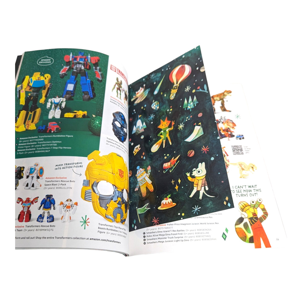 Amazon's Holiday Dash Toy List Kids Gift Book Catalog Christmas Stickers 2023 - Picture 2 of 3